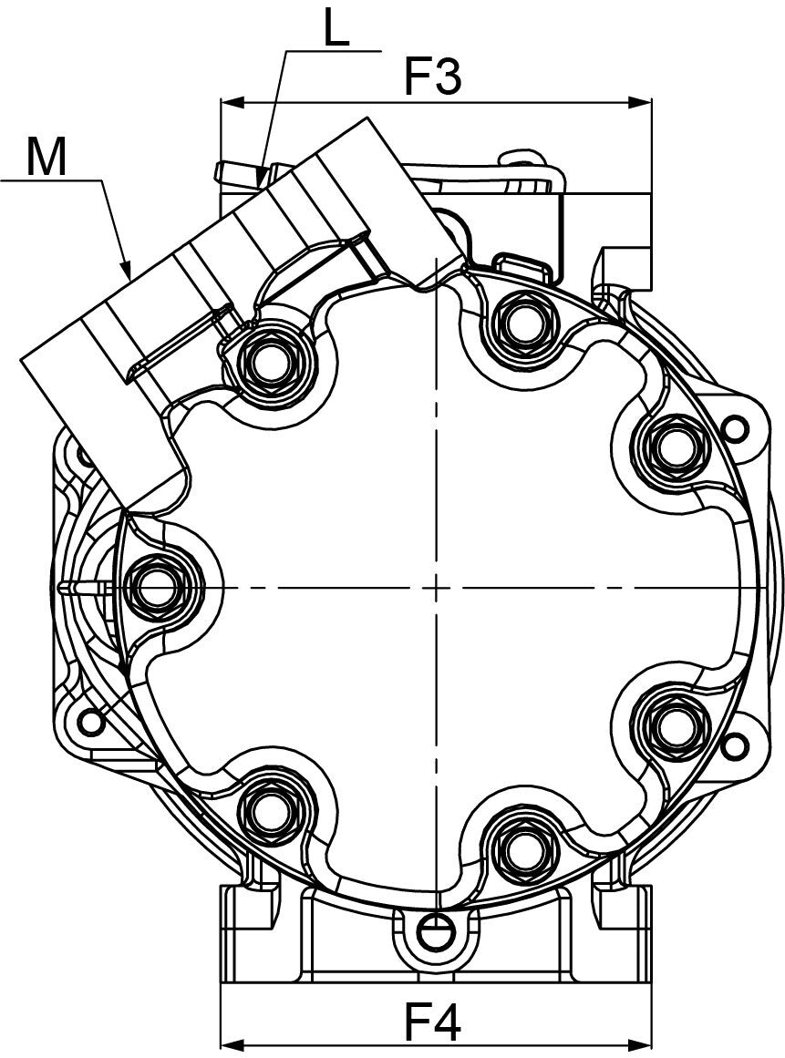 A/C Pump Compressor FOR Iveco EuroCargo 3.9 4.5 5.9 6.0 6.7 Diesel - view 6