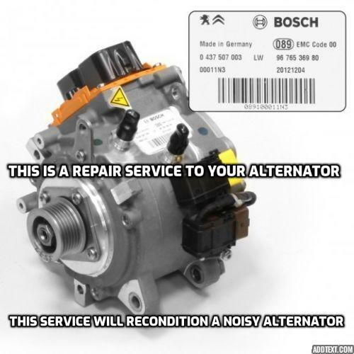 Alternator Hybrid Repair Service FOR Peugeot 5008 Citroen Bosch Water Cooled