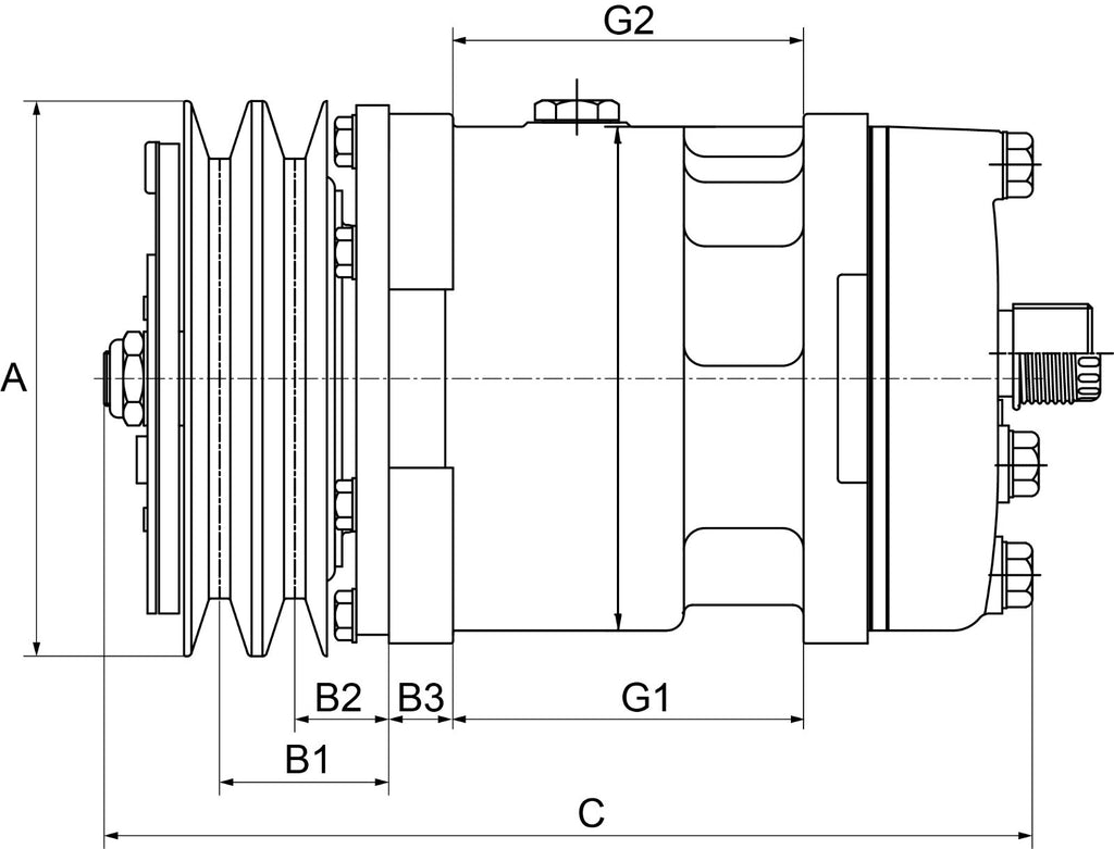 A/C AIR CON Conditioning Pump Compressor FOR Volvo Industrials & Trucks 24 Volt - view 3