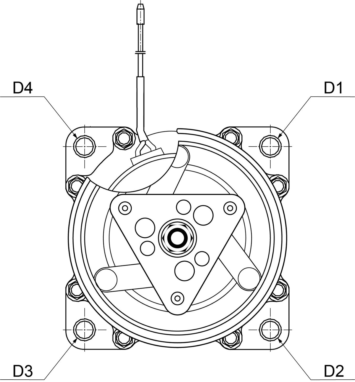 A/C AIR CON CONDITIONING PUMP COMPRESSOR FOR Volvo INDUSTRIALS & TRUCKS 24 VOLT