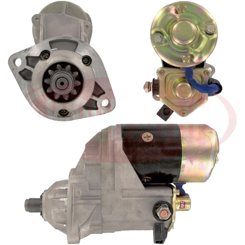 Starter Motor FOR Komatsu Wheel Loader WA120 WA180 WA250 WA253 WA 4B 6B 24 Volt - view 3