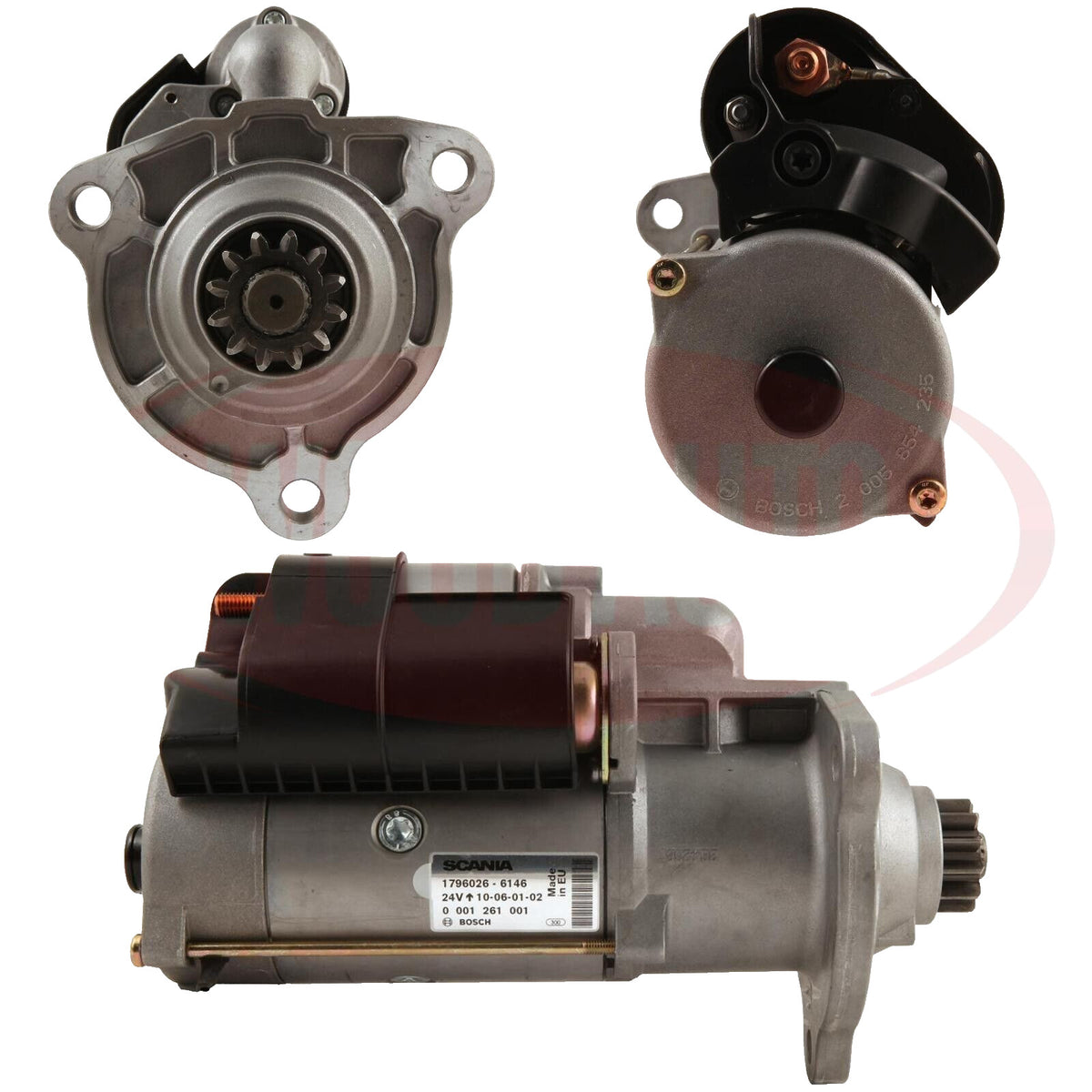Starter Motor FOR Scania Trucks 9.3 10.6 11.0 11.7 24 Volt Petrol Diesel - view 2