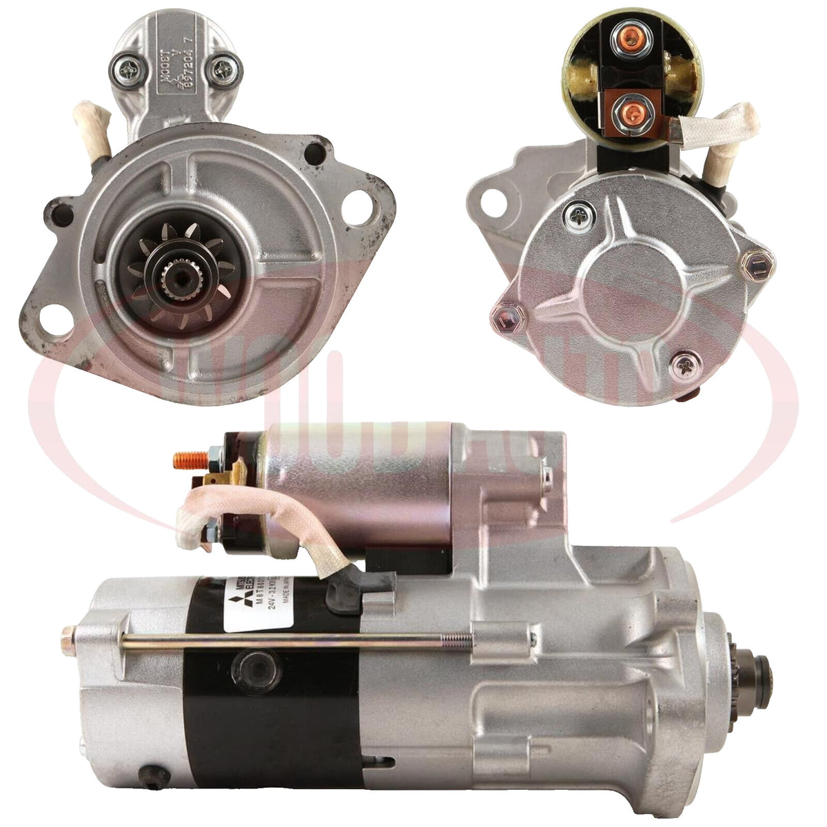Starter Motor FOR Isuzu 4JB1 Kobelco Excavator SK60 SK70 4JB1 JCB Mitsubishi - view 3