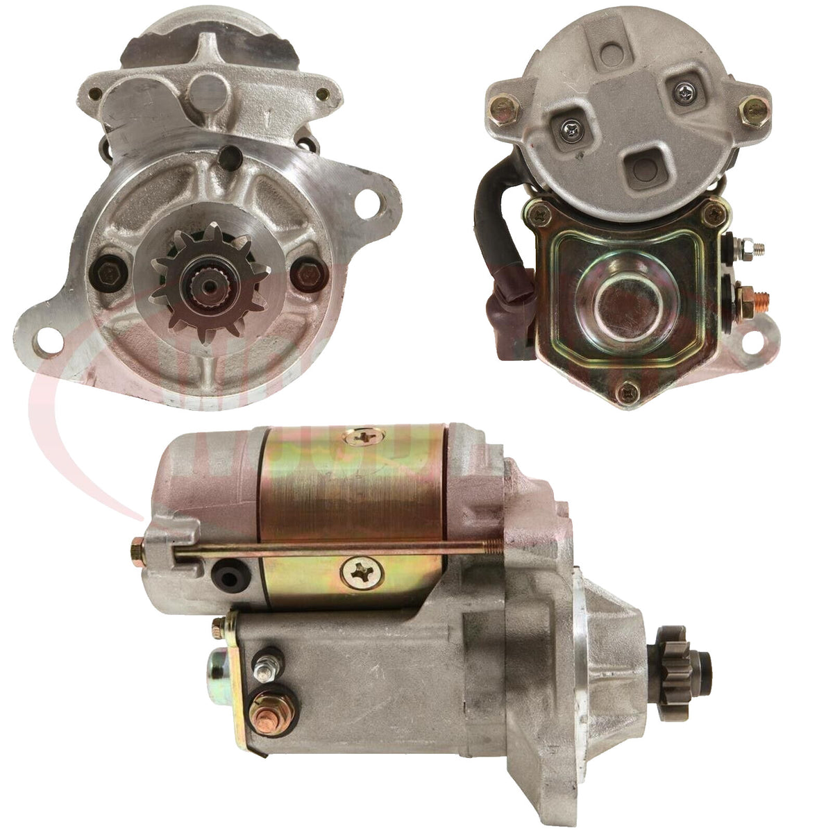 Starter Motor FOR Bobcat Excavator 322 322C 320C 320D Kubota Denso Lucas Cargo - view 3