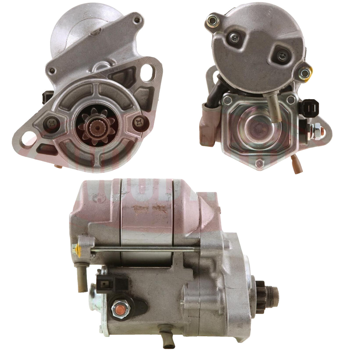 Starter Motor FOR Caterpillar Perkins Marine Weidemann JCB Lucas Ishikawajima - view 3