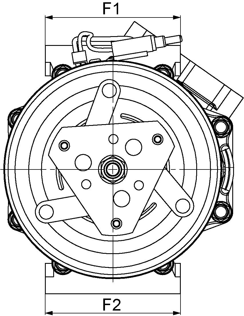 A/C Pump Compressor FOR Iveco EuroCargo 3.9 4.5 5.9 6.0 6.7 Diesel - view 5